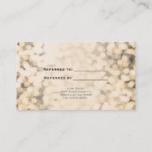 De Référencement Gold Sparkling Lights RÉFÉREZ UNE Carte Client AMI (Dos)