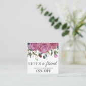 De Référencement Les roses roses d'aquarelle ajustent la carte (Debout devant)