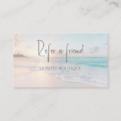 De Référencement Modern Beach Référer une carte d'ami (Devant)