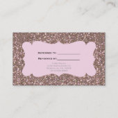 De Référencement RECOMMANDER UN AMI Carte clientele Rose Gold Paill (Dos)