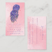 De Référencement Salon Carte d'aiguillage Pink Maquillage Lashes Co (Devant / Derrière)