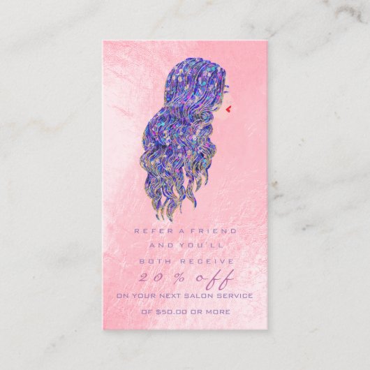 De Référencement Salon Carte d'aiguillage Pink Maquillage Lashes Co (Devant)