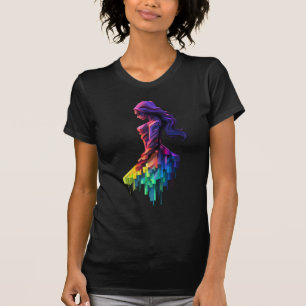 De reflecterende dame t-shirt