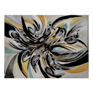 "De reflecterende expressie", glanzend Poster Perfect Poster