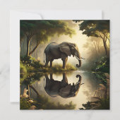 De reflectie van een olifant (Voorkant)