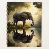 De reflectie van een olifant planner (Voorkant)