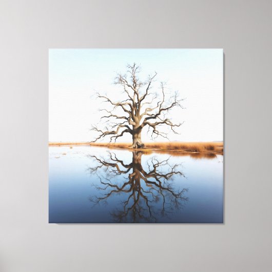 De reflecties canvas afdruk (Voorkant)