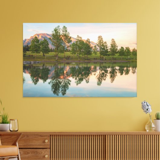 De reflecties canvas afdruk (Insitu (Woonkamer))