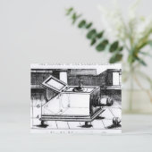 De reflex box camera obscura briefkaart (Staand voorkant)