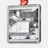 De reflex box camera obscura metalen ornament (Links)