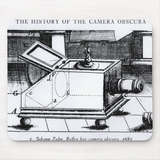 De reflex box camera obscura muismat (Voorkant)