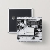 De reflex box camera obscura vierkante button 5,1 cm (Voorkant /achterkant)