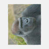 De Regal Blackback Gorilla Fleece Deken (Voorkant)