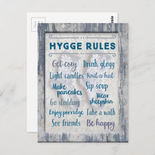 De Regels van Hygge Briefkaart (Voorkant / Achterkant)