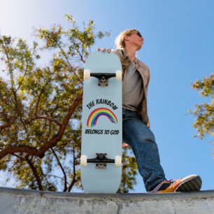 DE REGENBOOG BEHOORT TOT HET GOEDE SKATEBOARDDEK SKATEBOARD