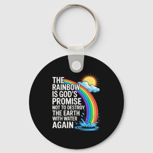 De Regenboog Is Gods Belofte Christelijk Religieus Sleutelhanger