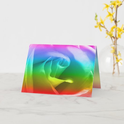 De regenboog nam toe kaart (Gele Bloem)