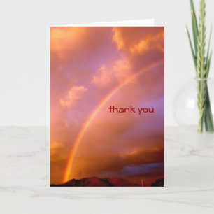 De regenboog over de Ortis Bedankkaart