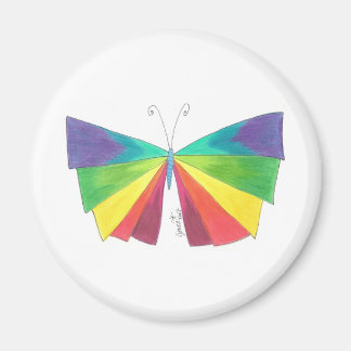 De Regenboog van Butteryfly Magneet