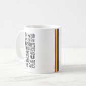 De regenboog van de Gay Pride heeft grotere proble Koffiemok (Voorkant links)