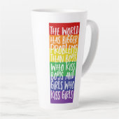 De regenboog van de Gay Pride heeft grotere proble Latte Mok (Rechterhoek)