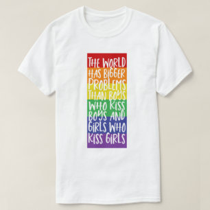 De regenboog van de Gay Pride heeft grotere proble T-shirt