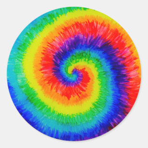 De Regenboog van de Matrijs van het stropdas in de Ronde Sticker
