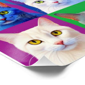 De regenboog van katten perfect poster (Hoek)