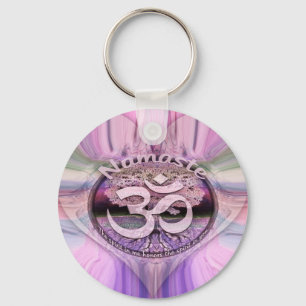 De Regenboog van Namaste Sleutelhanger