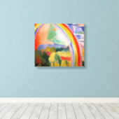 De regenboog van Robert Delaunay Canvas Afdruk (Insitu (Houten vloer))