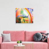 De regenboog van Robert Delaunay Canvas Afdruk (Insitu (Woonkamer))