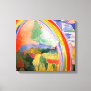 De regenboog van Robert Delaunay Canvas Afdruk