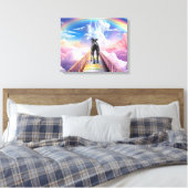 "De Regenboogbrug" Canvas Afdruk (Insitu (Slaapkamer))