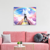 "De Regenboogbrug" Canvas Afdruk (Insitu (Woonkamer))