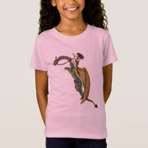 De regenboogdraak uitrusten t-shirt