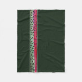 De regenboogforel van de huid fleece deken (Voorkant)