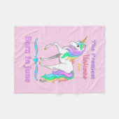 De  regenboogunders worden geboren in juni fleece deken (Voorkant (Horizontaal))