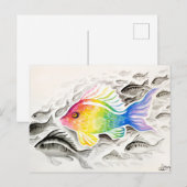 De regenboogvis briefkaart (Voorkant / Achterkant)