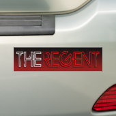 De Regent bumper sticker (Op auto)