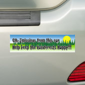 De regenwouden redden bumpersticker (Op auto)