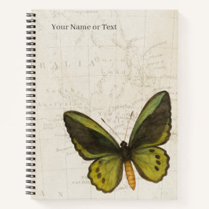 De Regenwoudtitaan – Vintage Cairns Birdwing Notitieboek
