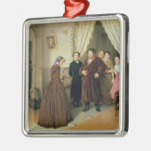 De regering die in het huis van Merchant aantreedt Metalen Ornament (Links)