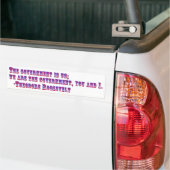 De regering is ons bumpersticker (Op Truck)