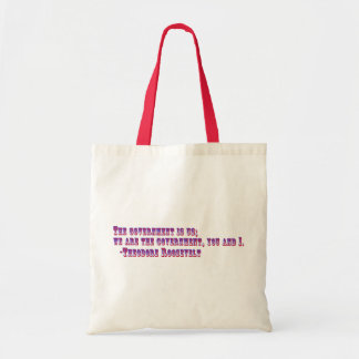 De regering is ons tote bag