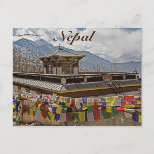 De regio Muktinath Annapurna in Nepal Briefkaart