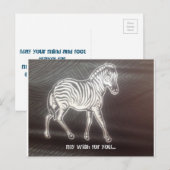 De reis en ziet de wereld briefkaart (Voorkant / Achterkant)