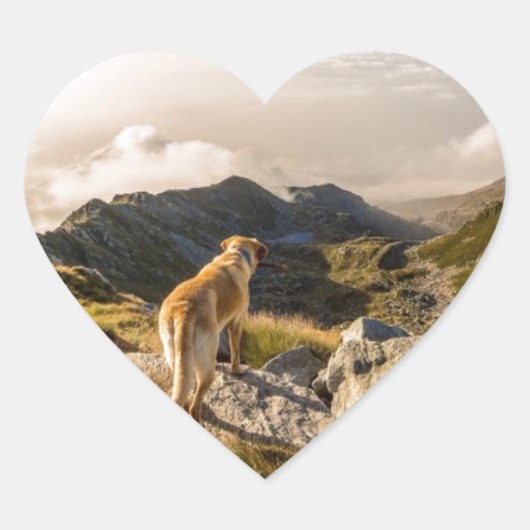 De reis hart sticker (Voorkant)