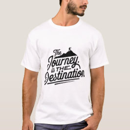 De reis is de bestemming t-shirt