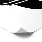 De reis is het doel Sunset - oldtimer 2CV Poster (Hoek)