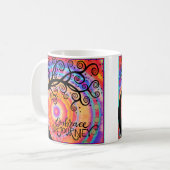 De reis omhelzen koffiemok (Voorkant links)